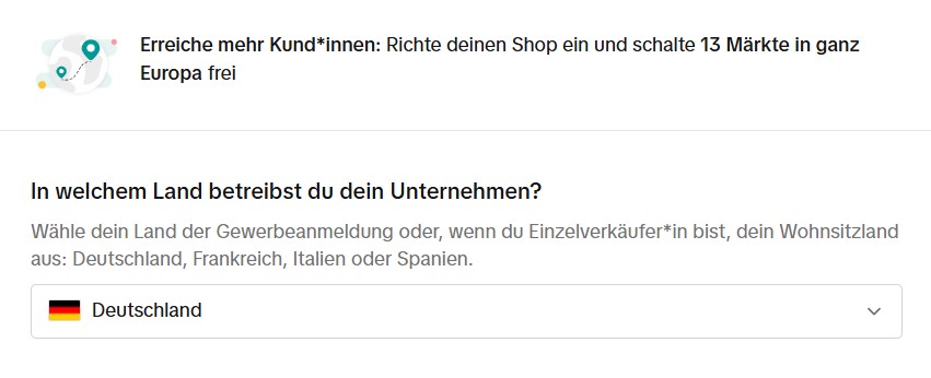 Tik Tok shop Deutschland 